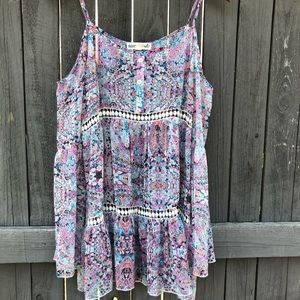 S.O.R.A.D by A Paisley Long Sleeve Boho Sheer Top